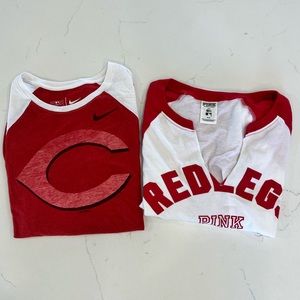 Cincinnati REDS woman’s shirt (x2)